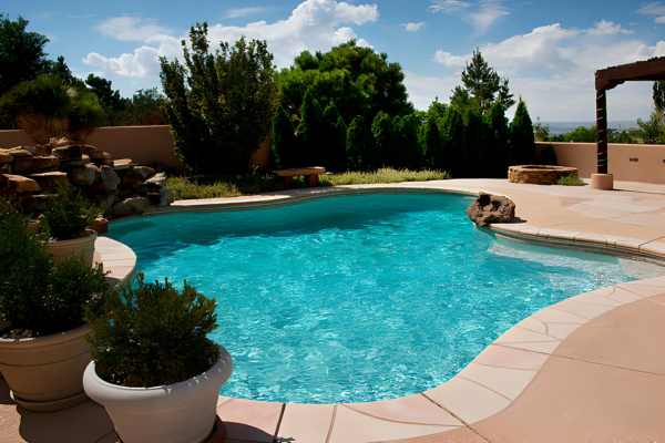 Enjoying a Warm Outdoor Pool