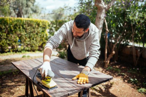 Sanding For A Smooth For Metal Outdoor Furniture
