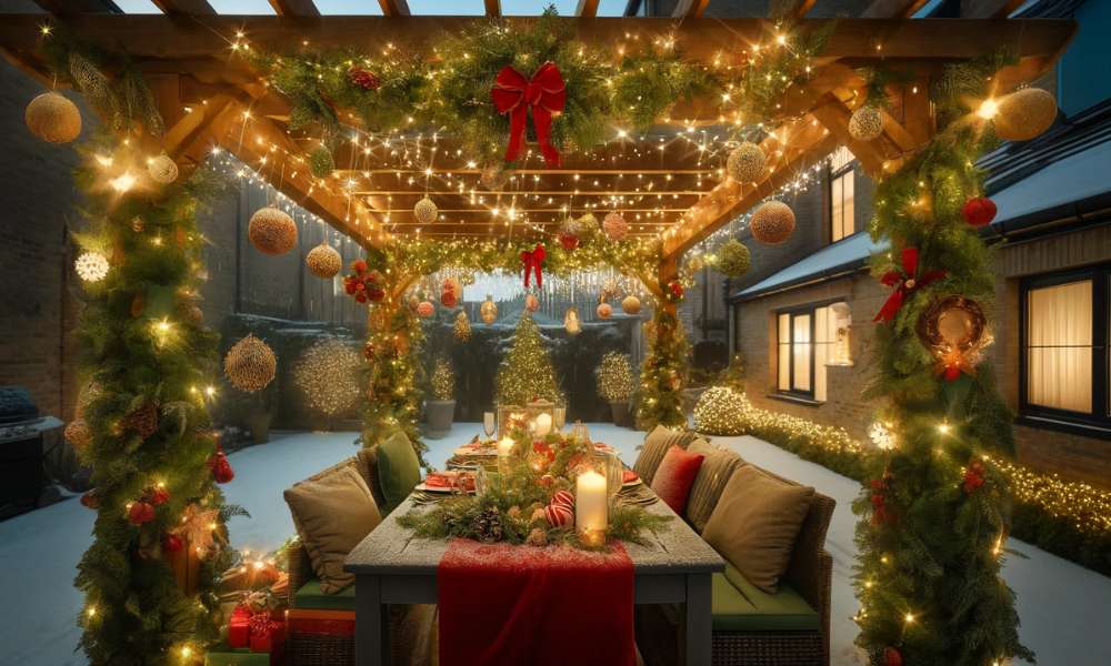 How To Decorate A Pergola For Christmas