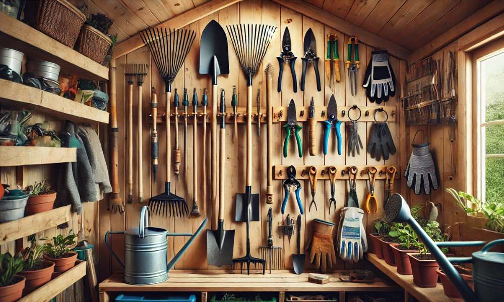 How To Hang Garden Tools In Shed