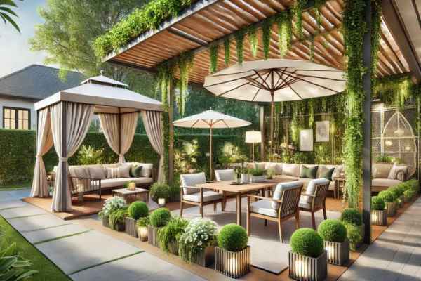 Adding Shade and Shelter How To Build A Sunken Outdoor Seating Area