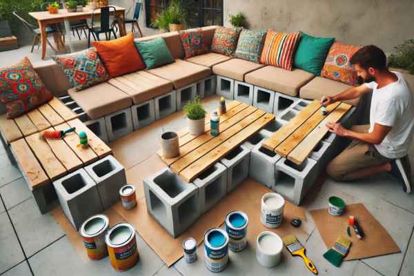 DIY Cinder Block Seating: Sturdy, Stylish, and Easy