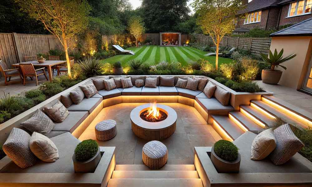 How To Build A Sunken Outdoor Seating Area