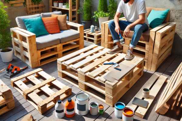 How to Build Outdoor Seating with Pallets: Affordable and Chic